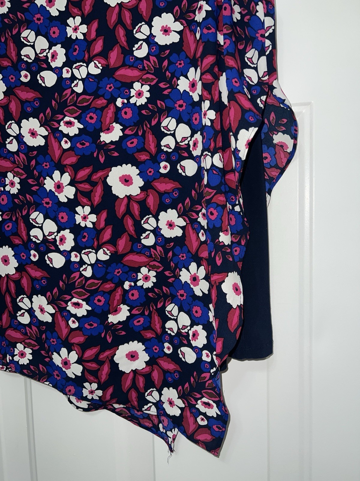 Roz Ali Blouse Women’s Sz Large Tiered ruffle Floral Work Office Wear