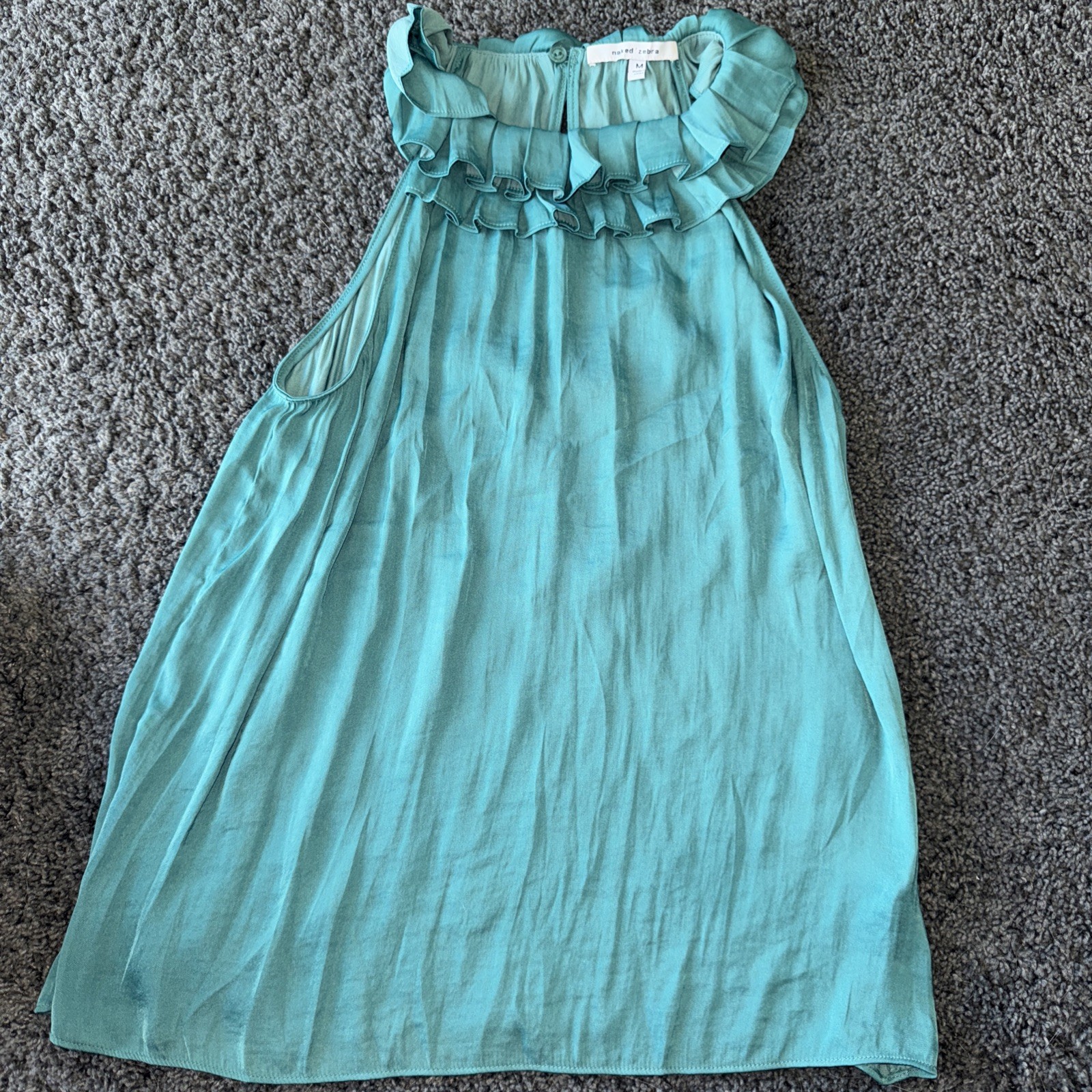 Naked Zebra Mint Green Sleeveless Blouse Medium