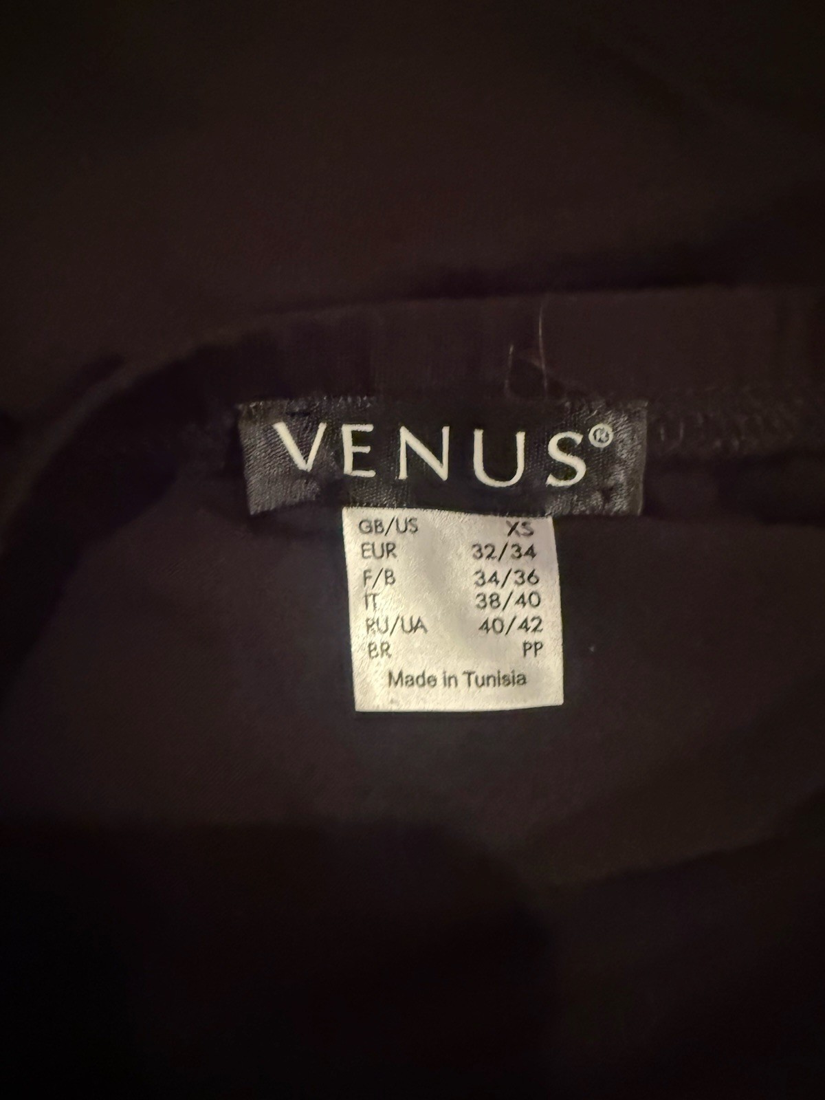 VENUS Black Halter Strap Camisole Tank Top, Solid Sleeveless Womens XS