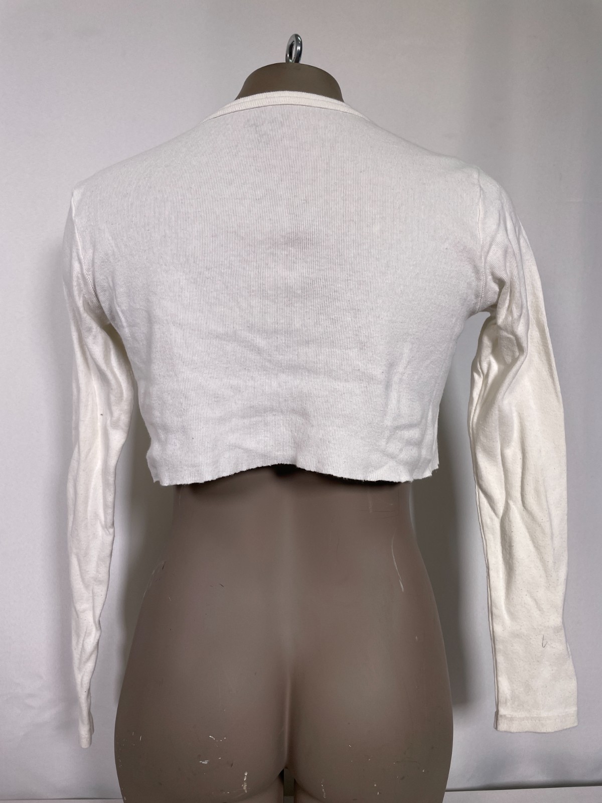 Dave Matthews Band New York 97 John Galt Cream Longsleeve Crop Top Women’s SMALL