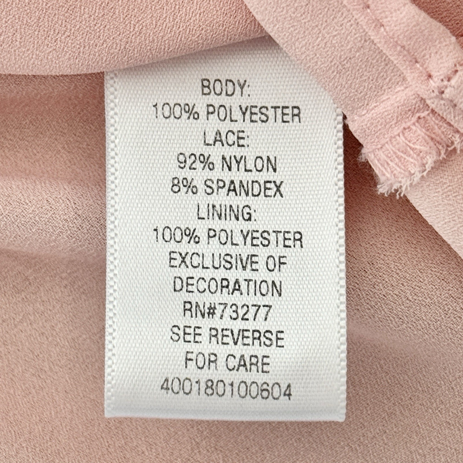 Candie’s juniors button-up pink chiffon size S
