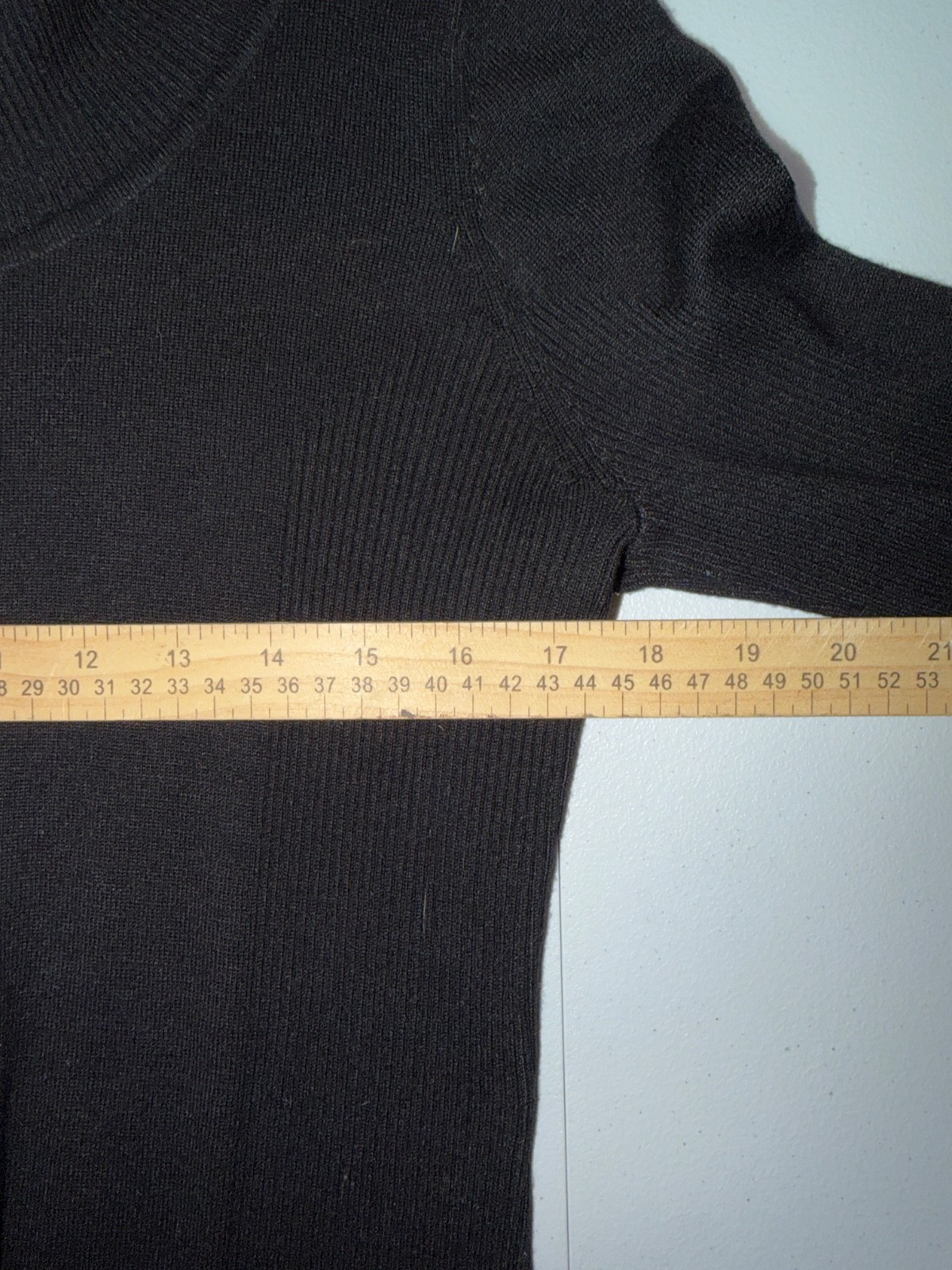 Faded Glory turtle neck womens size medium long sleeve stretch solid black