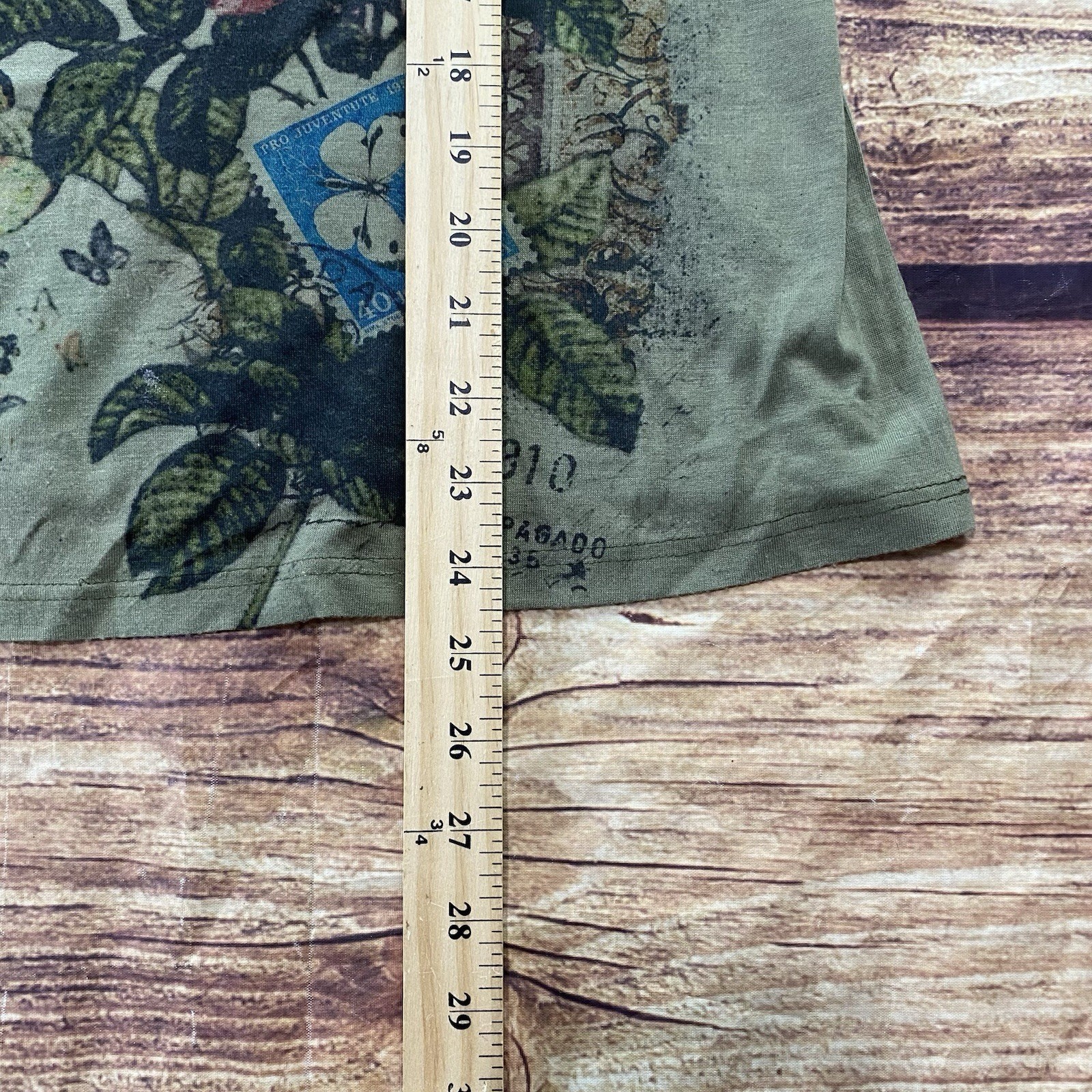 Essentials Butterfly Tee Shirt Post Card Size 0x Light Weight