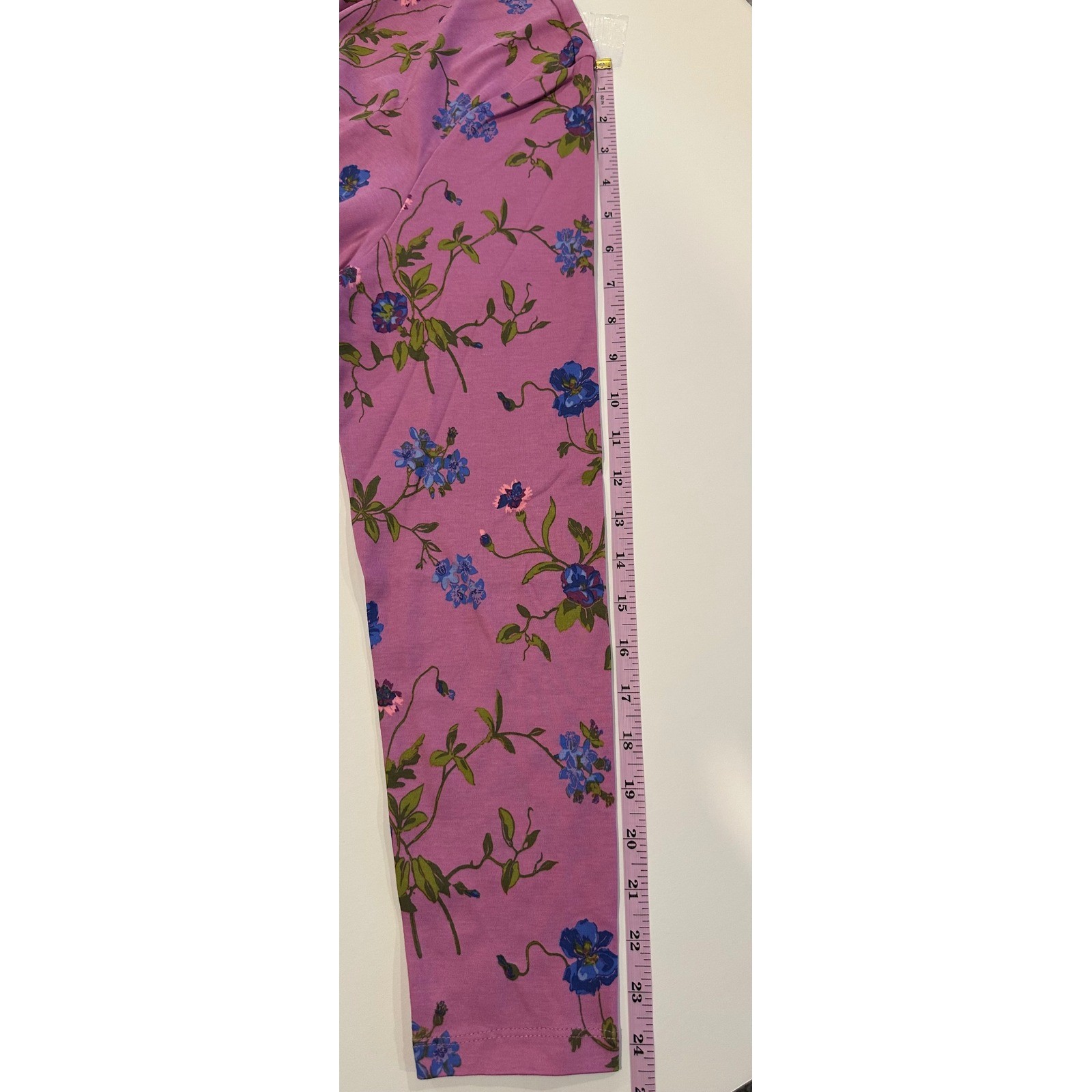Isaac Mizrahi Pima Cotton Floral Button Down Shirt Mauve Missy’s Large A517322