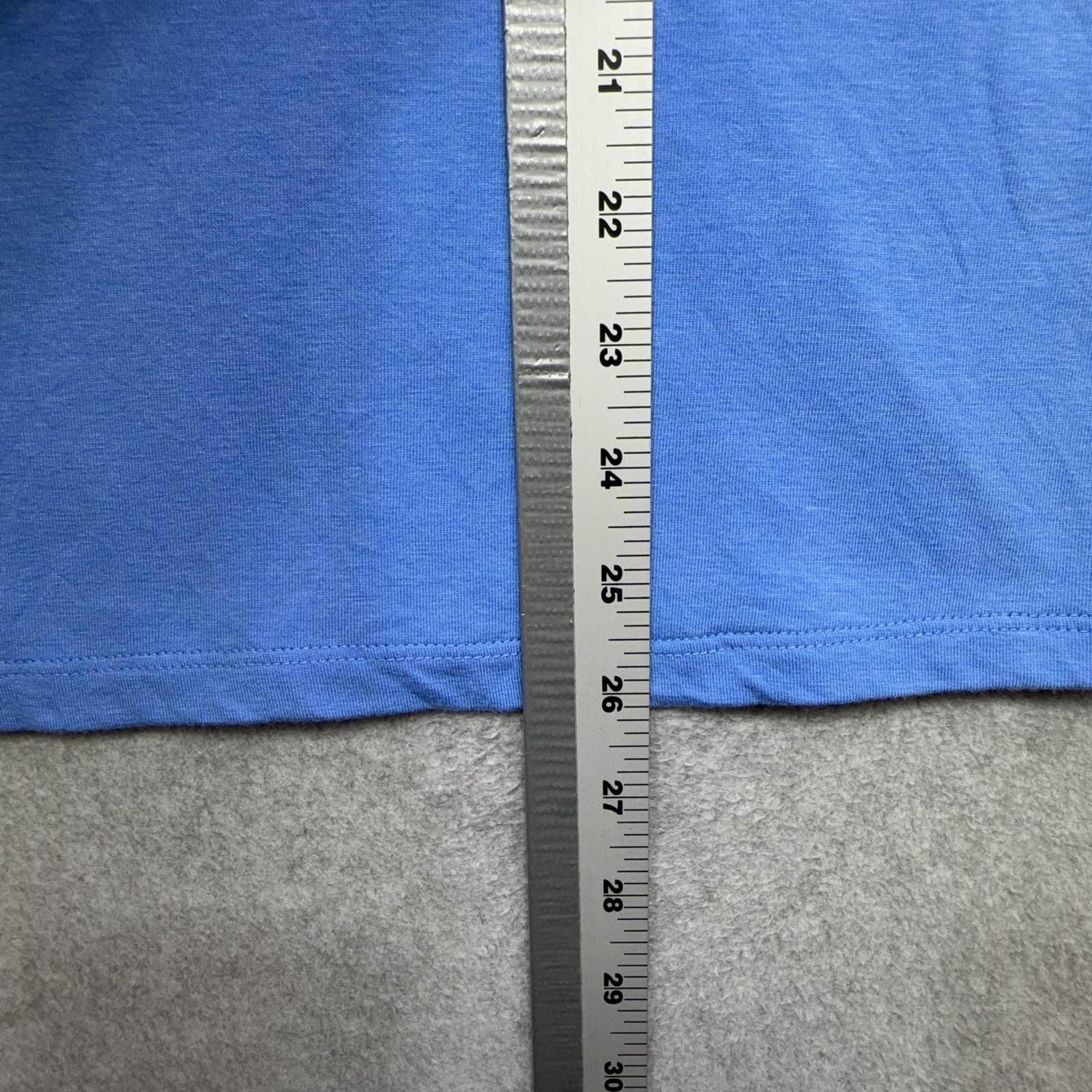 J McLaughlin Tee Shirt Womens XL Blue Solid Short Sleeve Crewneck Stretch Top