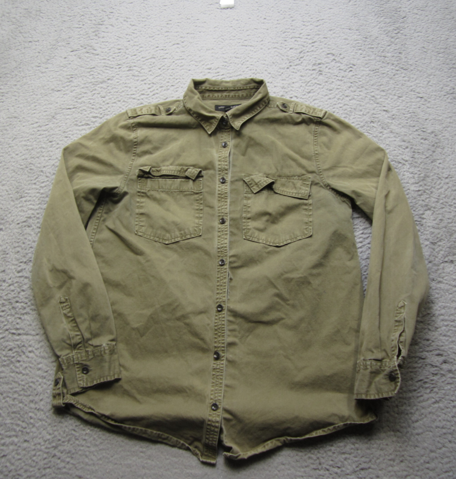 Banana Republic Shirt Womens S Military Button Up Utility Soft Wash Casual