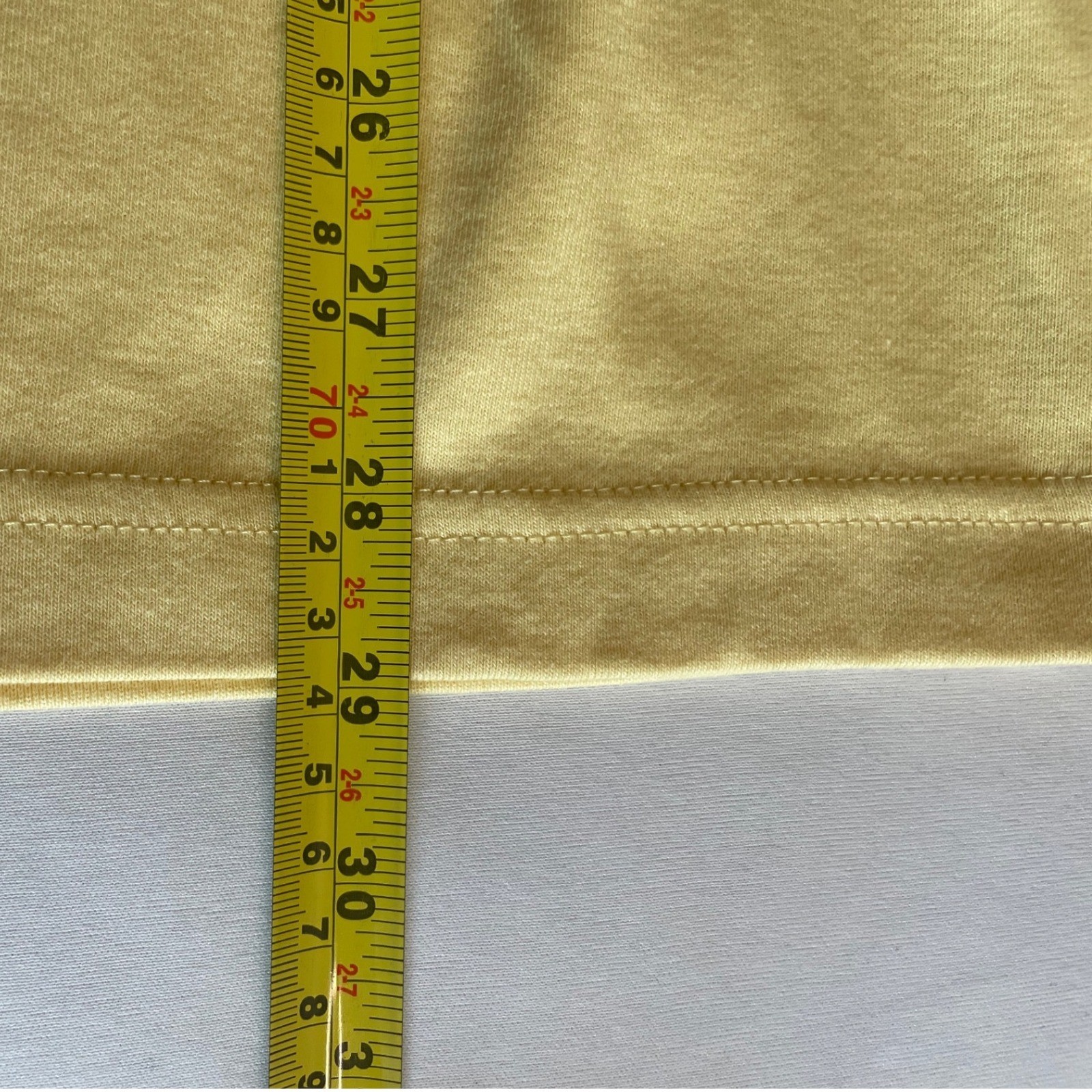 Duluth Trading Co Yellow 100% Cotton 3/4 Sleeve Longtail T-Shirt XL Crew Neck