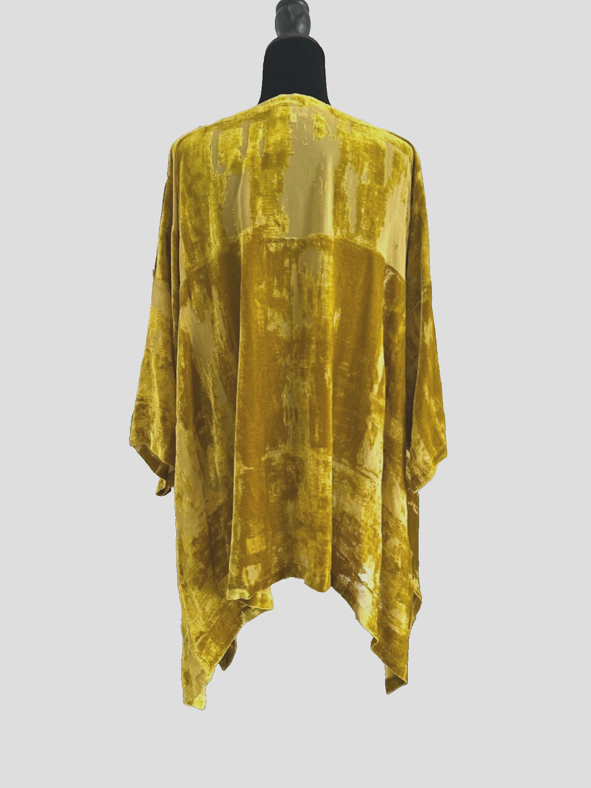 Eskandar Burnout Devoré Velvet Tunic 3/4 Sleeve sz 1 England NWOT