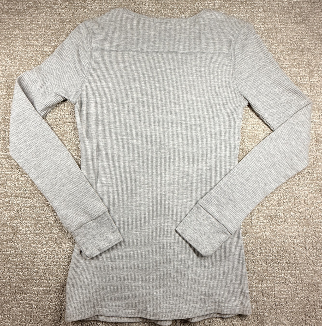 Active Basic Waffle Knit Henley Tops Women Small Lot 3 Long Sleeve Thermal Shirt