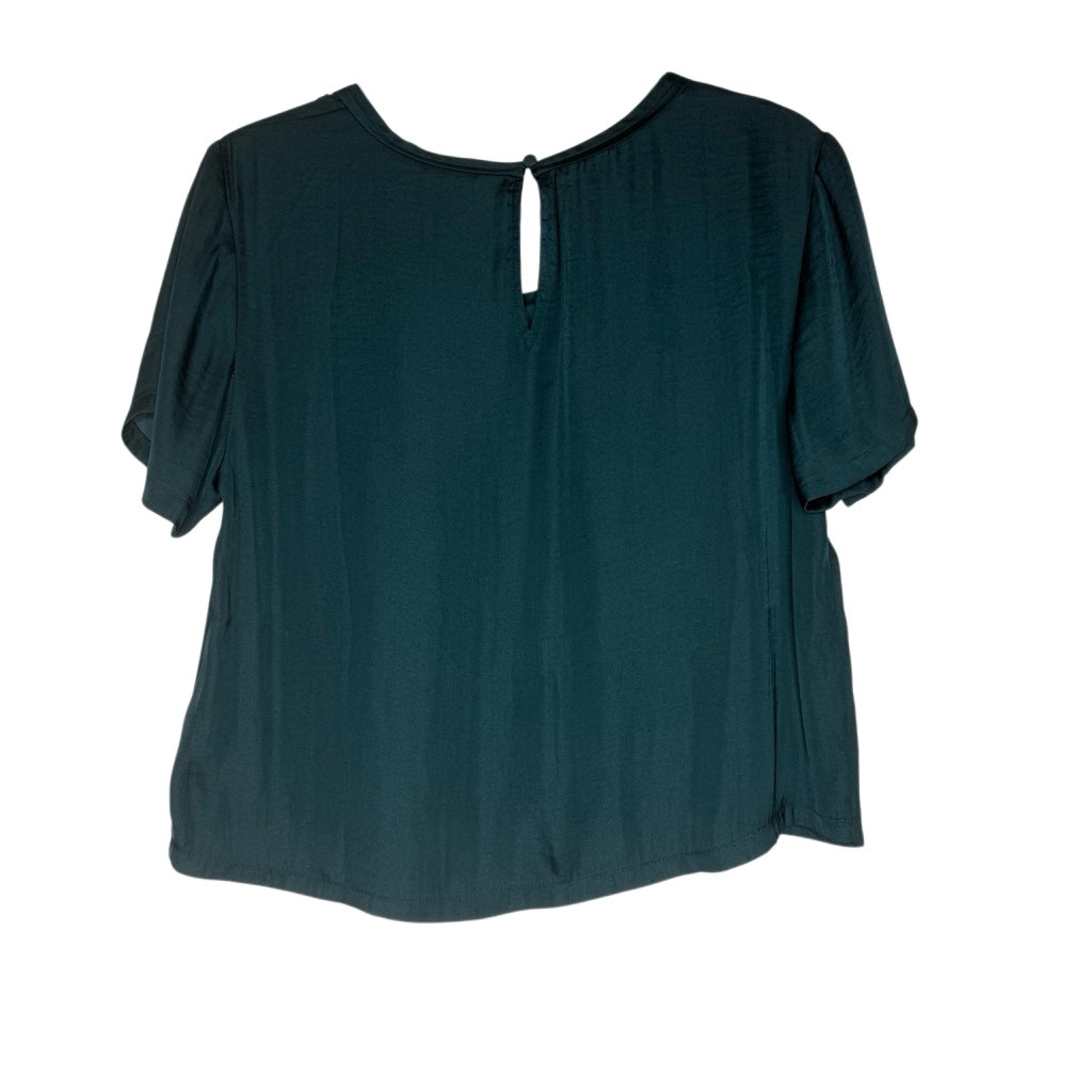 NEW Naked Zebra Tops Bundle of Green & Mauve Satin Cropped Tops Sz L Minimalist