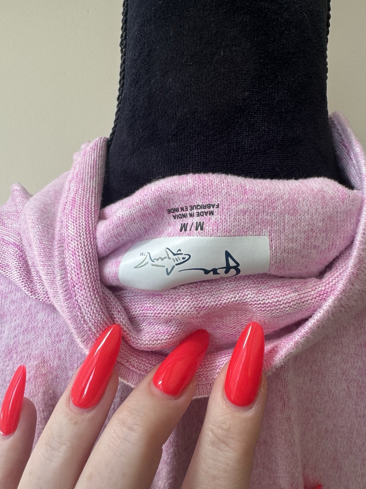 Greg Norman Women’s Pink Quarter Zip Pullover Cozy Sharkbite Fleece Size M NEW