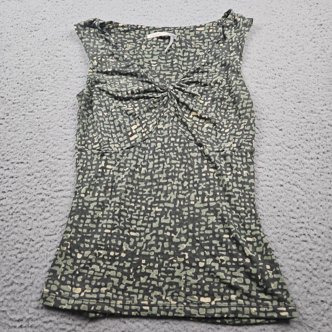Classiques Entier Top Womens Large Blue Sleeveless Blouse Geometric