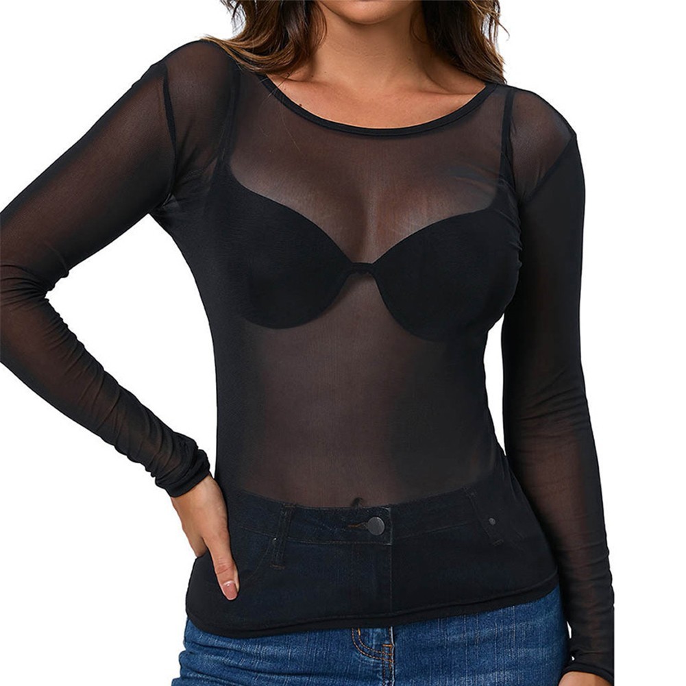 Top Slight Stretch Elasticity Solid Pattern All Seasons Wear Brand New Condition