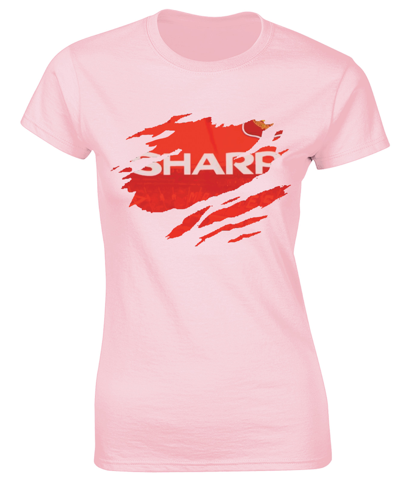 RETRO FOOTBALL KIT 18 LADIES T SHIRT MANCHESTER CLASSIC RETRO 90’S UNITED FAN