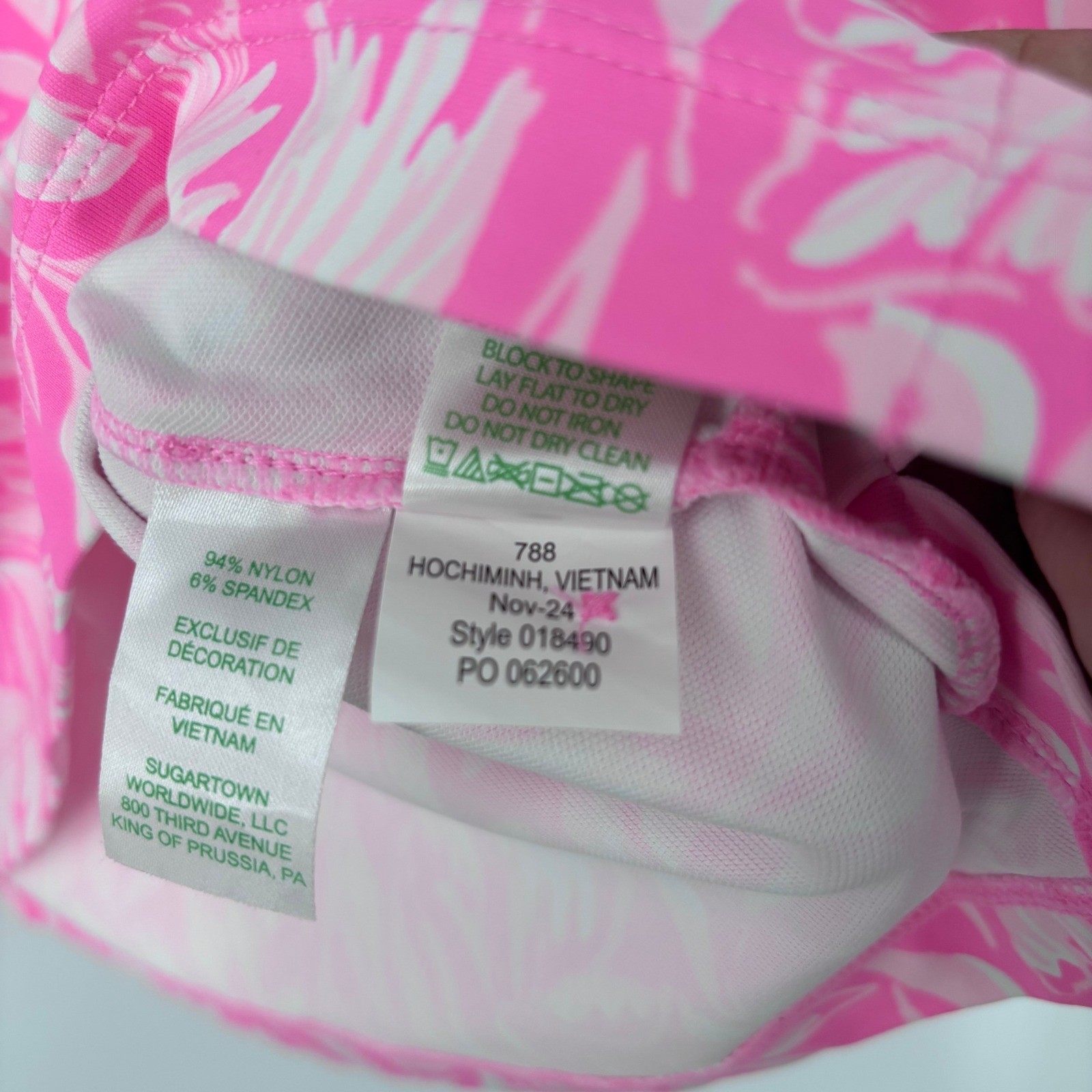 Lilly Pulitzer ChillyLilly Callison Top Womens XS Rousseau Pink Tulip To Tango