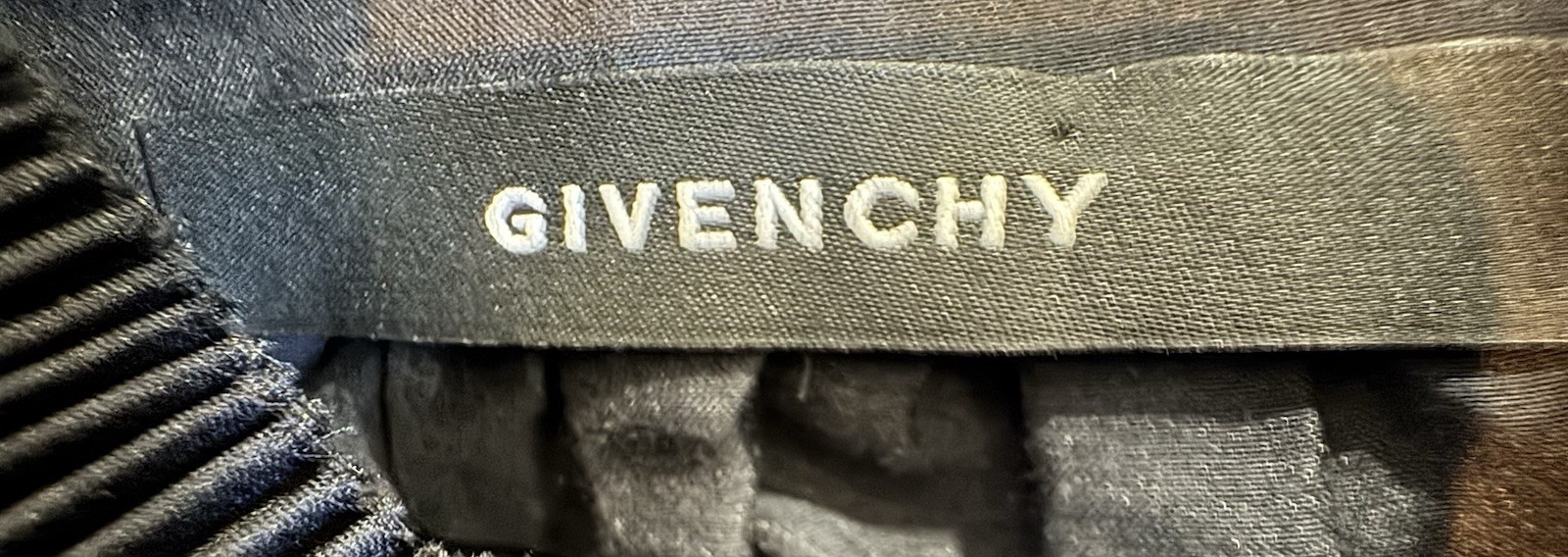 Givenchy black sheer cotton & silk long sleeve blouse size 38