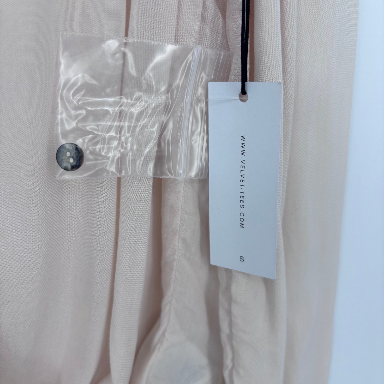 Velvet by Graham & Spencer Blouse Womens S Pink Surplice V-Neck Long Sleeve Top