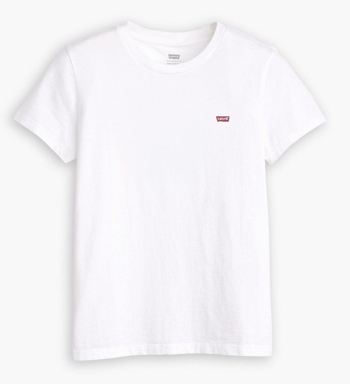 LEVI’S | Womens Ladies Mineral White EXTRA SLIM Perfect Tee T-Shirt Top Size XS