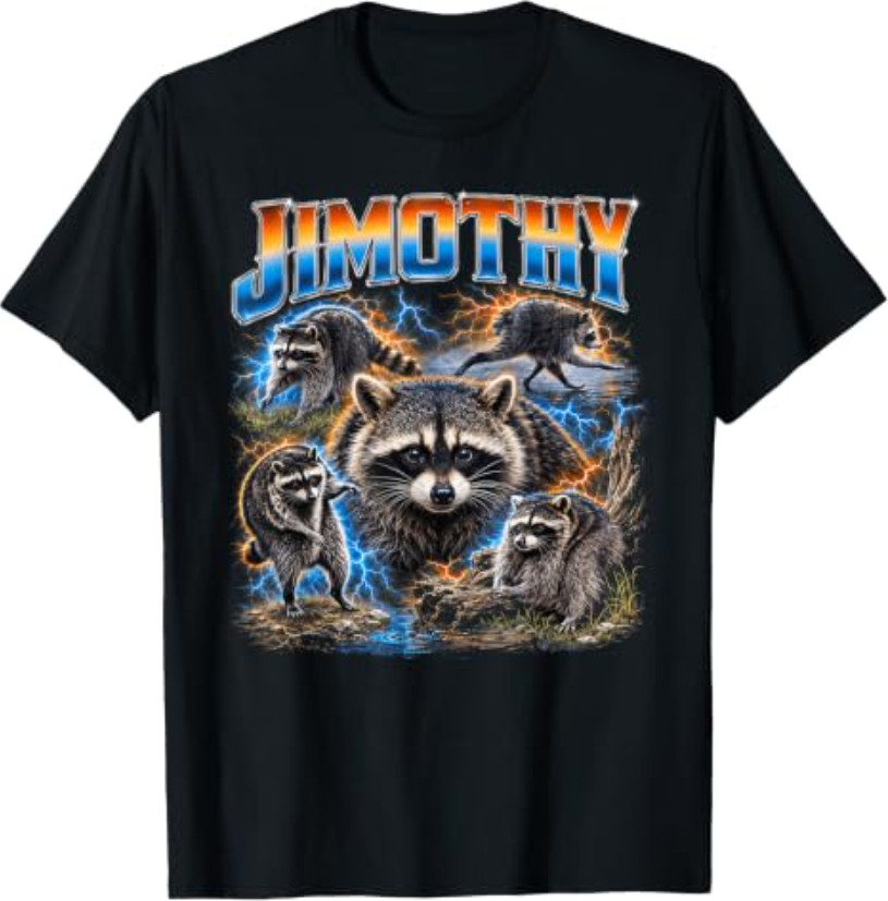 Jimothy Raccoon Seattle Meme Funny Trash Panda Wildlife T-Shirt