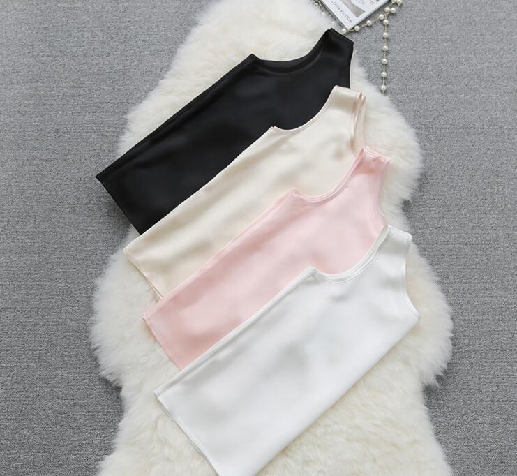 Women’s 100% Pure Silk Tank Sleeveless Top Knit Vest Singlet Blouse Soft Vest