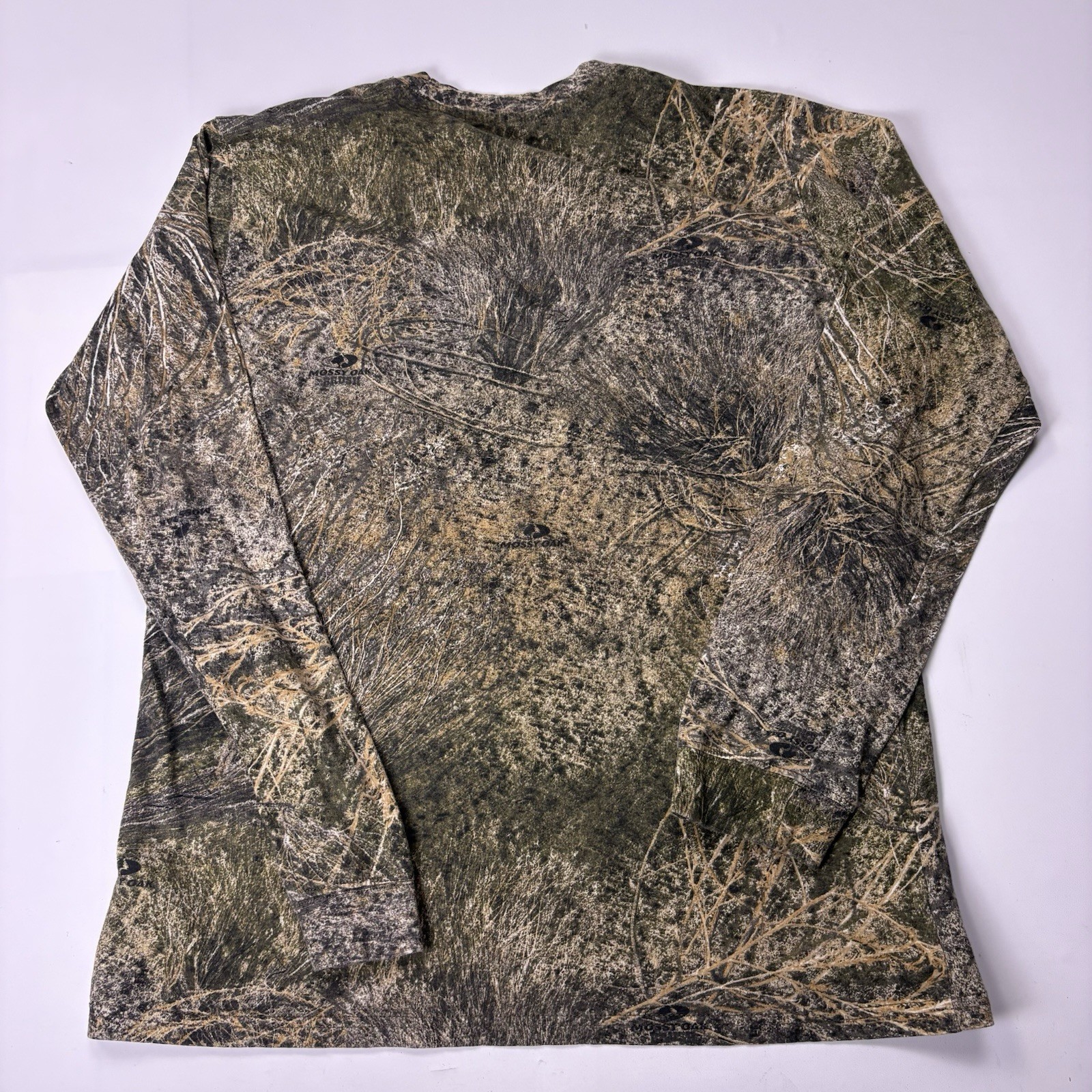 Magellan Mossy Oak Womens XL Long Sleeve Brush Camo Hunting Shirt Cotton Casual