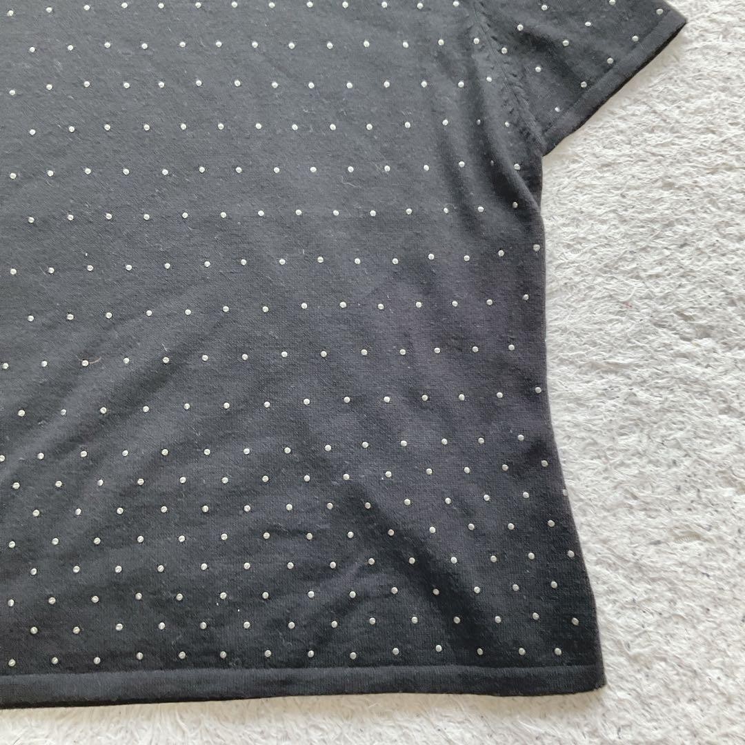 SHANGHAI TANG Women’s Black Short Sleeve Knit Sweater Size M