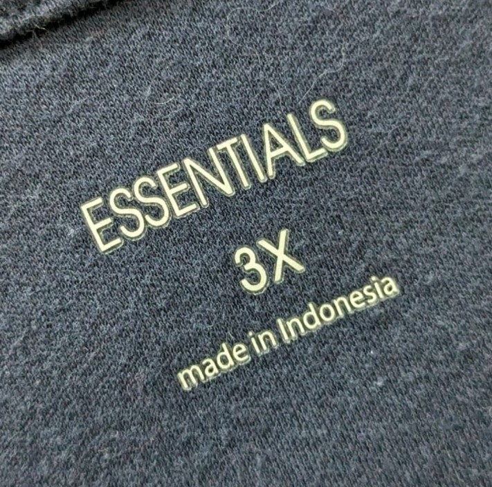 Essentials Navy Solid Knit Top V-Neck 3/4 Sleeve Pullover Plus Size 3X
