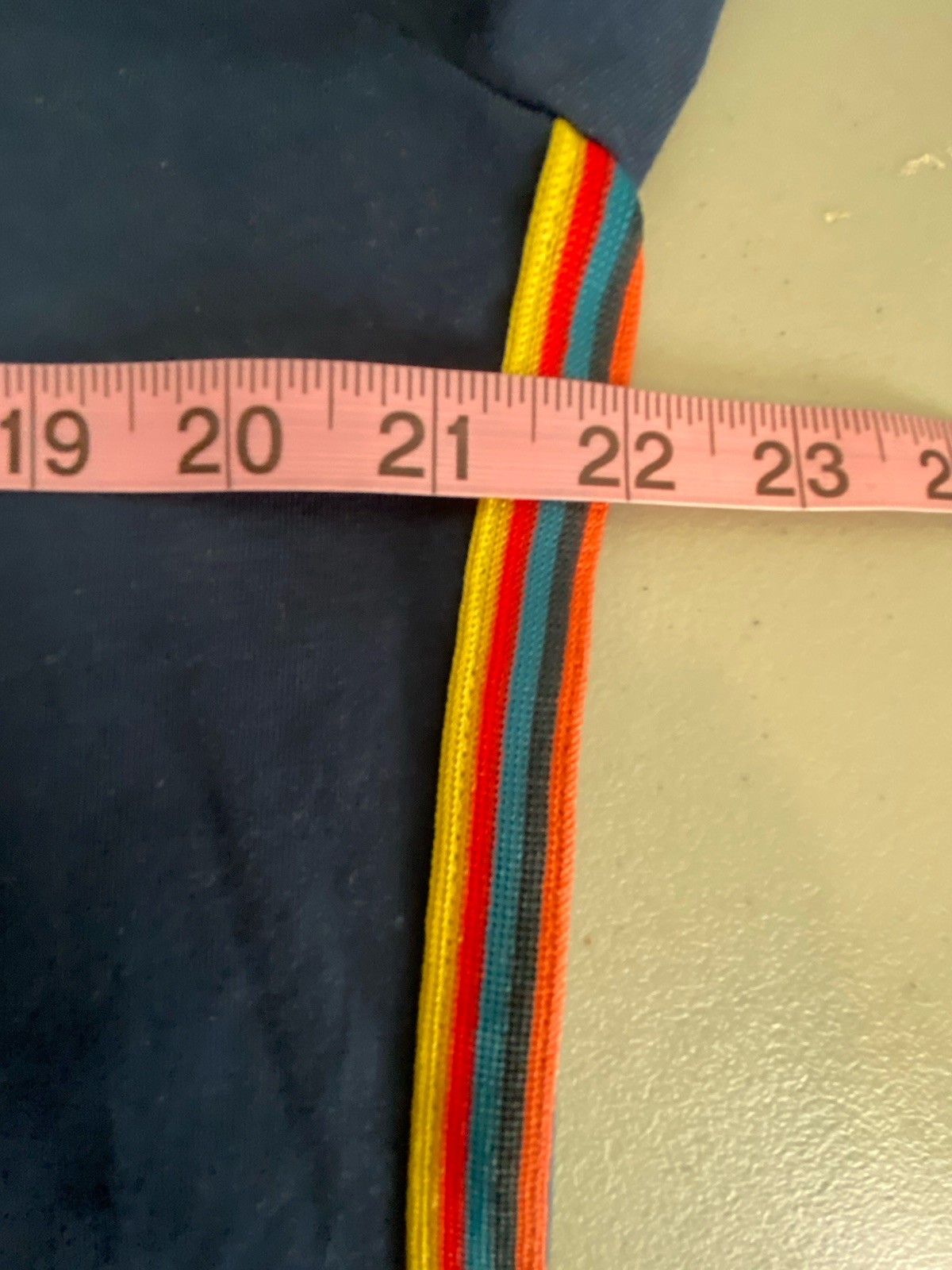 Paul Smith Starlux TopWomen M Organic Cotton V Neck Stripe Detail Minimalist