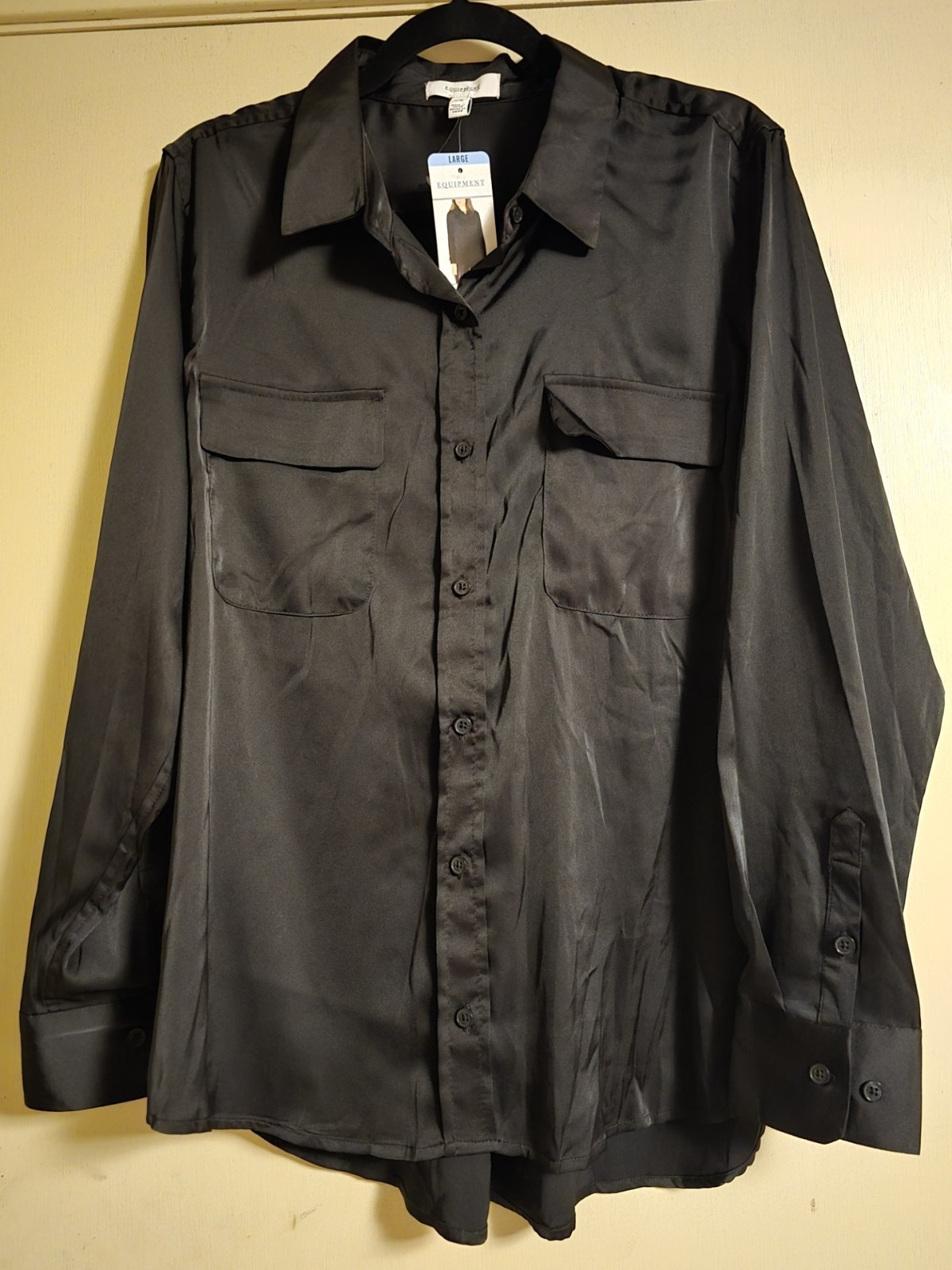 AUTH Equipment Classic Signature Shirt L Large *NEW* NWT $230 Designer Top