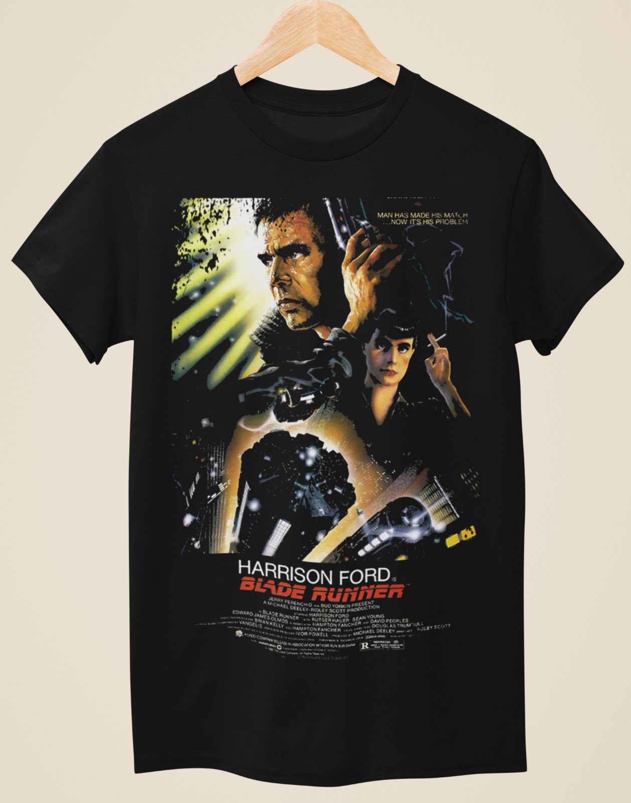 Blade Runner – Movie Poster Inspired Unisex Black T-Shirt
