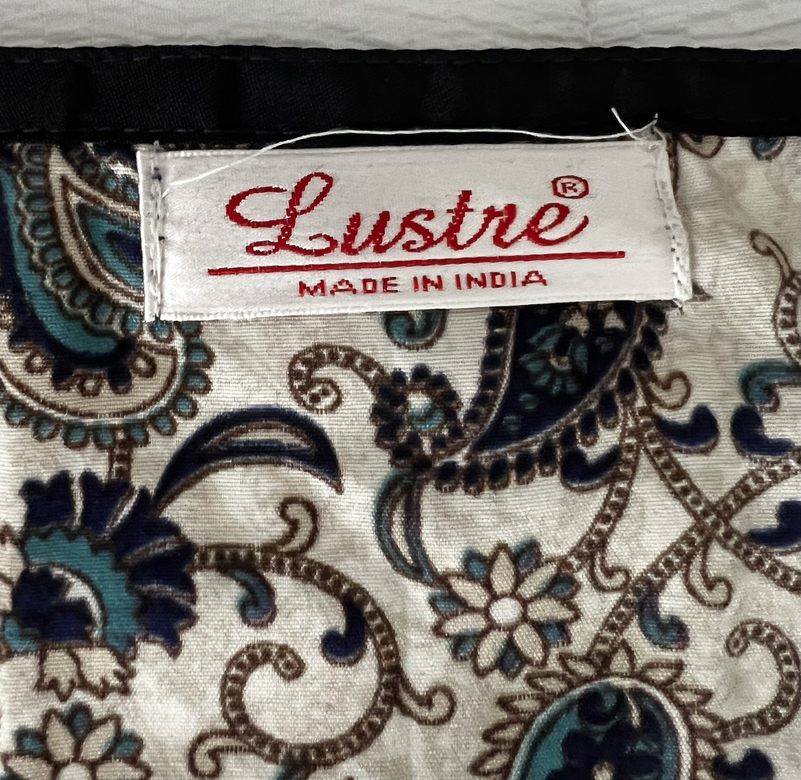 VTG LUSTRE Tunic Paisley Kaftan Caftan Coverup Made In India One Size S M L XL