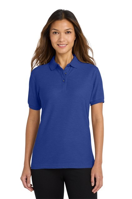 Port Authority Ladies short sleeve polo, royal, 2x, comfortable and versatile.
