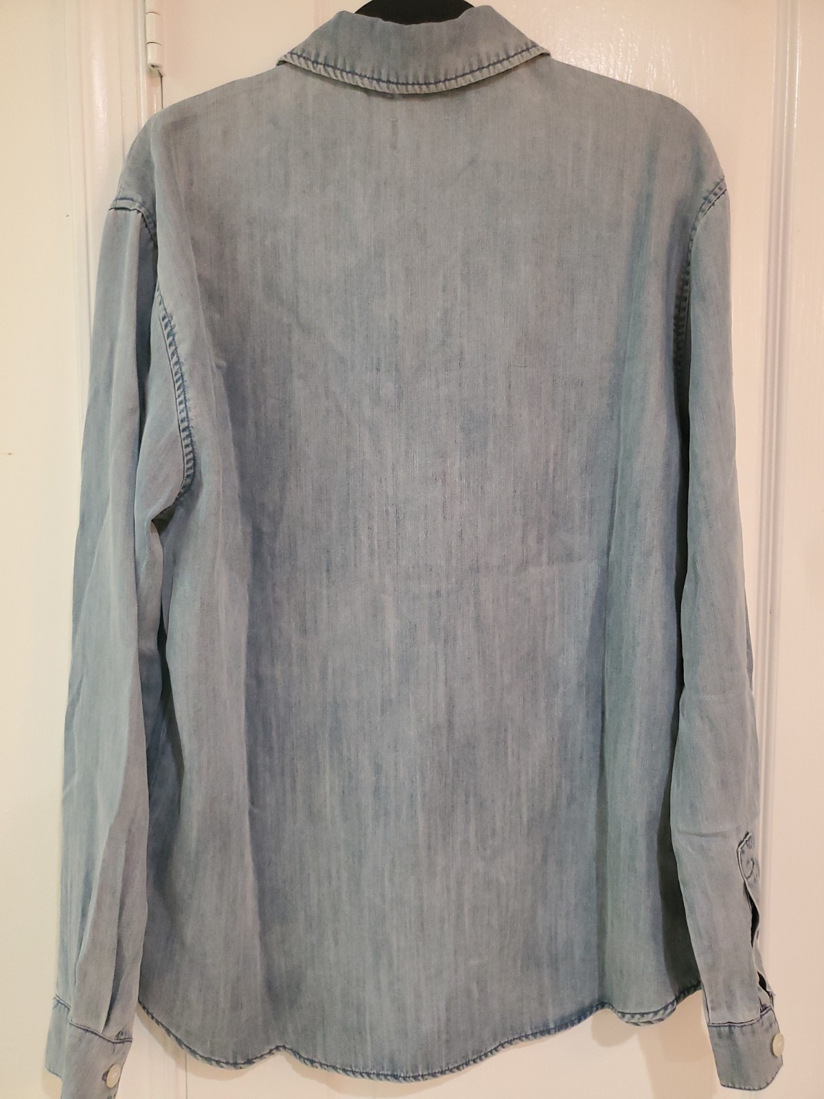 KROST Oversized Denim Shirt in Light Wash. Size M. New With Tags