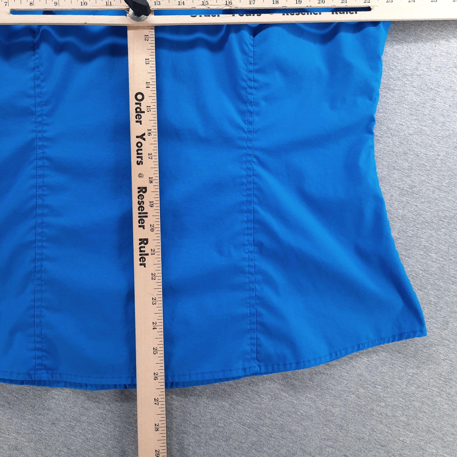 Riders By Lee Shirt Womens XL Blue Solid Sleeveless Button Front Easy Care