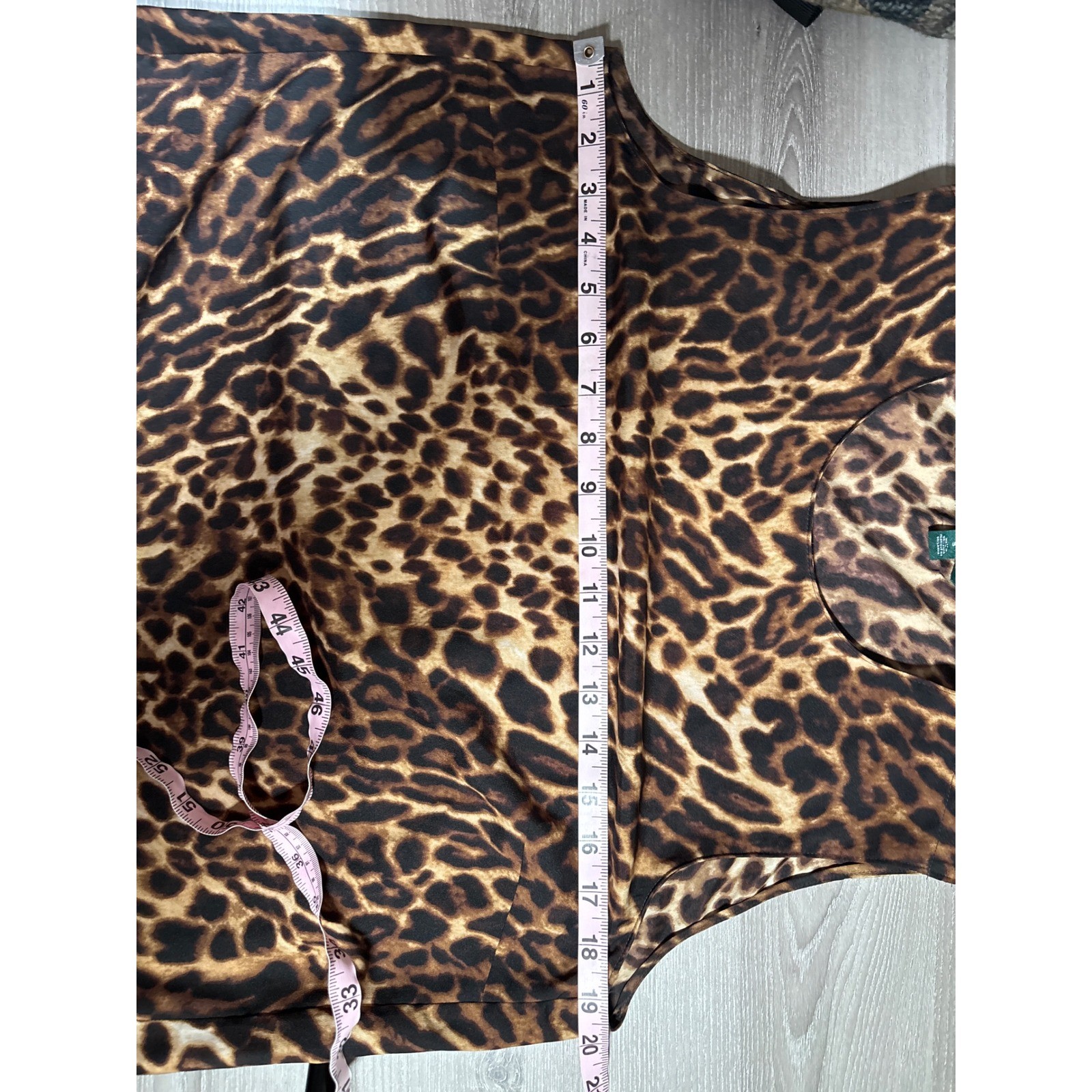 Lauren Ralph Lauren S Leopard Print Sleeveless Split Back Blouse Old Money City