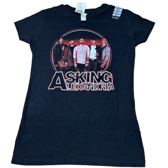 NWT asking Alexandria T-Shirt Women’s Small Heavy Metalcore Band Music Rock