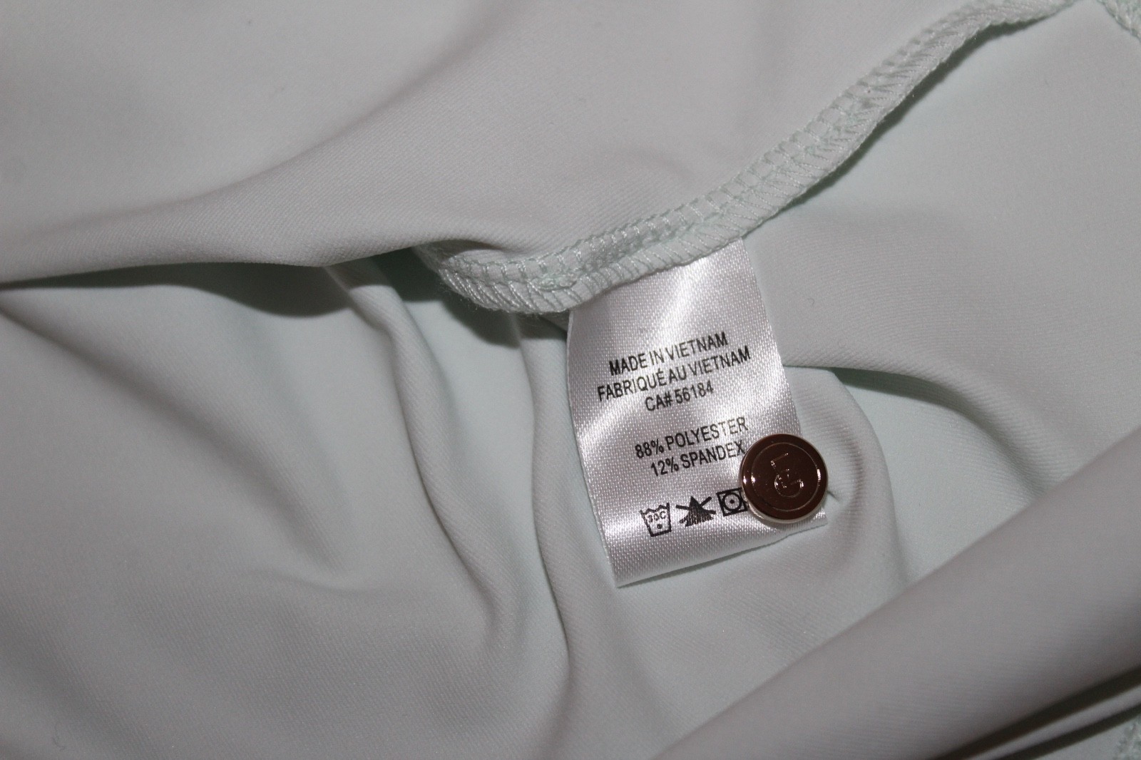 Fairway & Greene Womens M Didi Button Mock Long Sleeve Golf Polo Shirt $145 UPF
