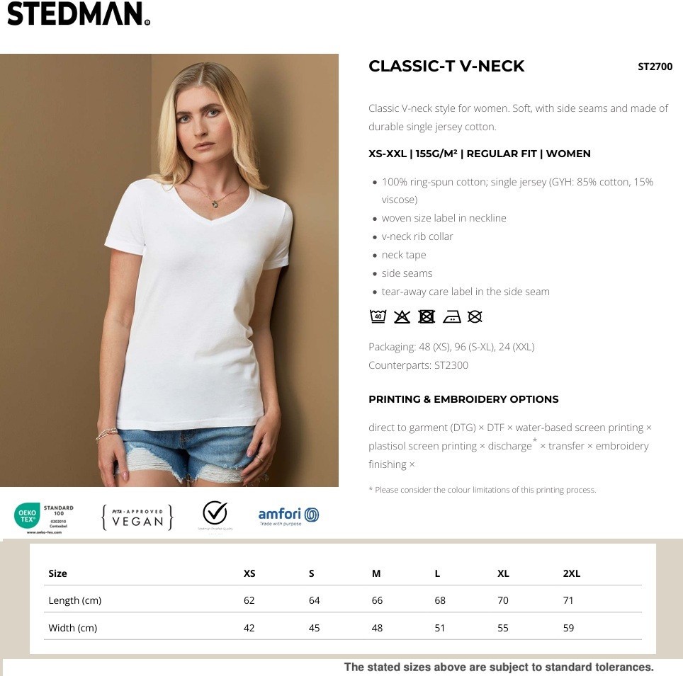 Womens Ladies Fit 100% Cotton Short Sleeve V-Neck Vee Neck Tee T-Shirt S-XXL