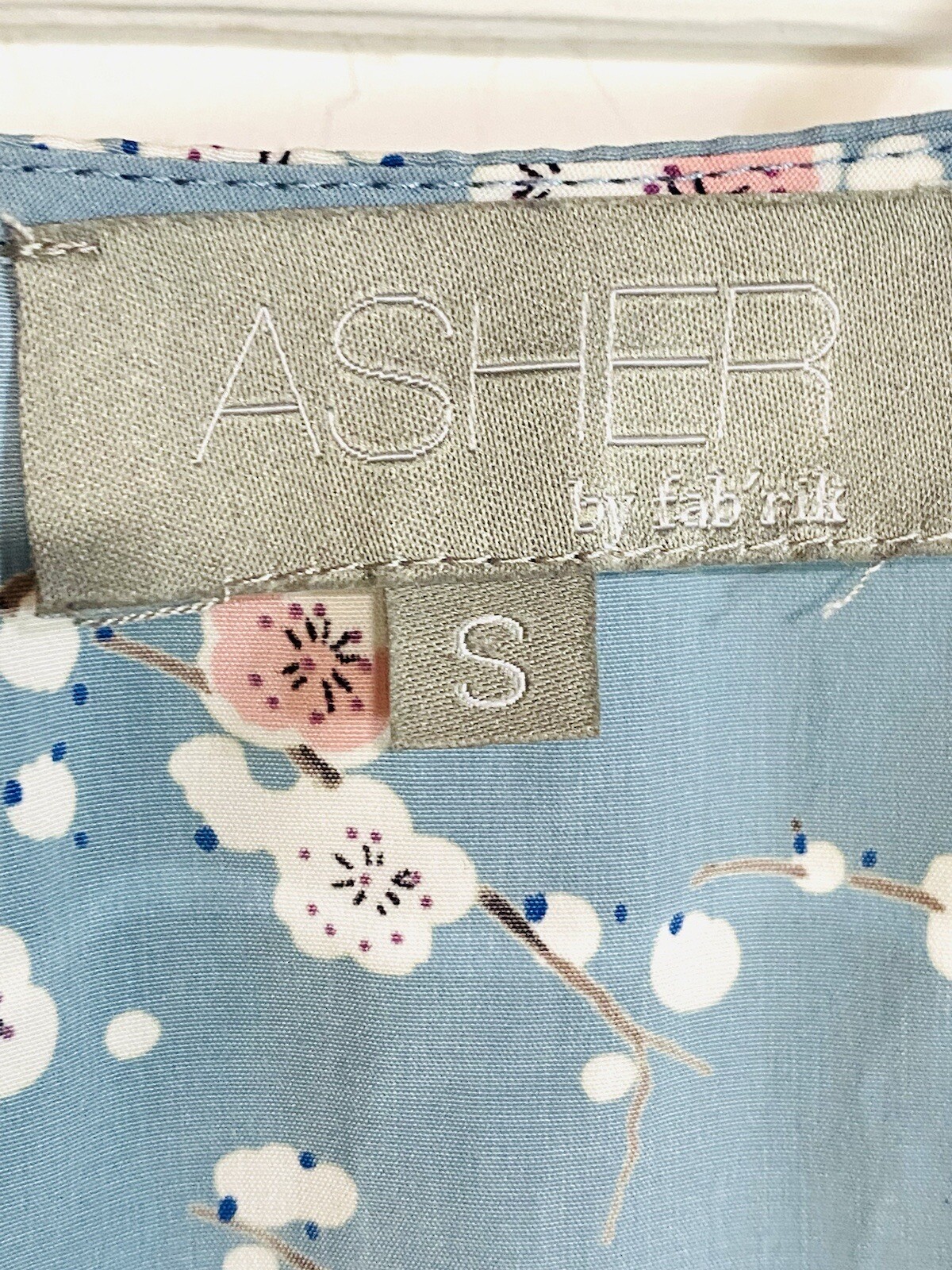 ASHER by Fab’rik Size Small Floral Tunic Sleeveless bottom Ruffle Women EUC