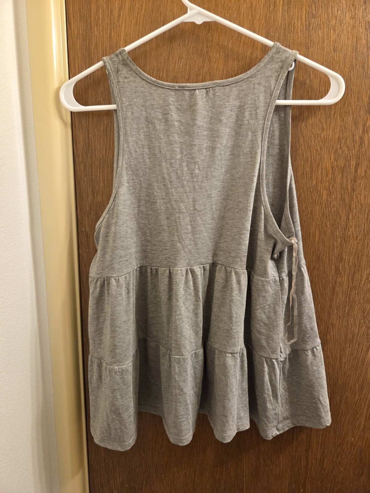 Pink Republic Juniors Xlarge Xl Olive Heather Tiered Tank Top New With Flaws