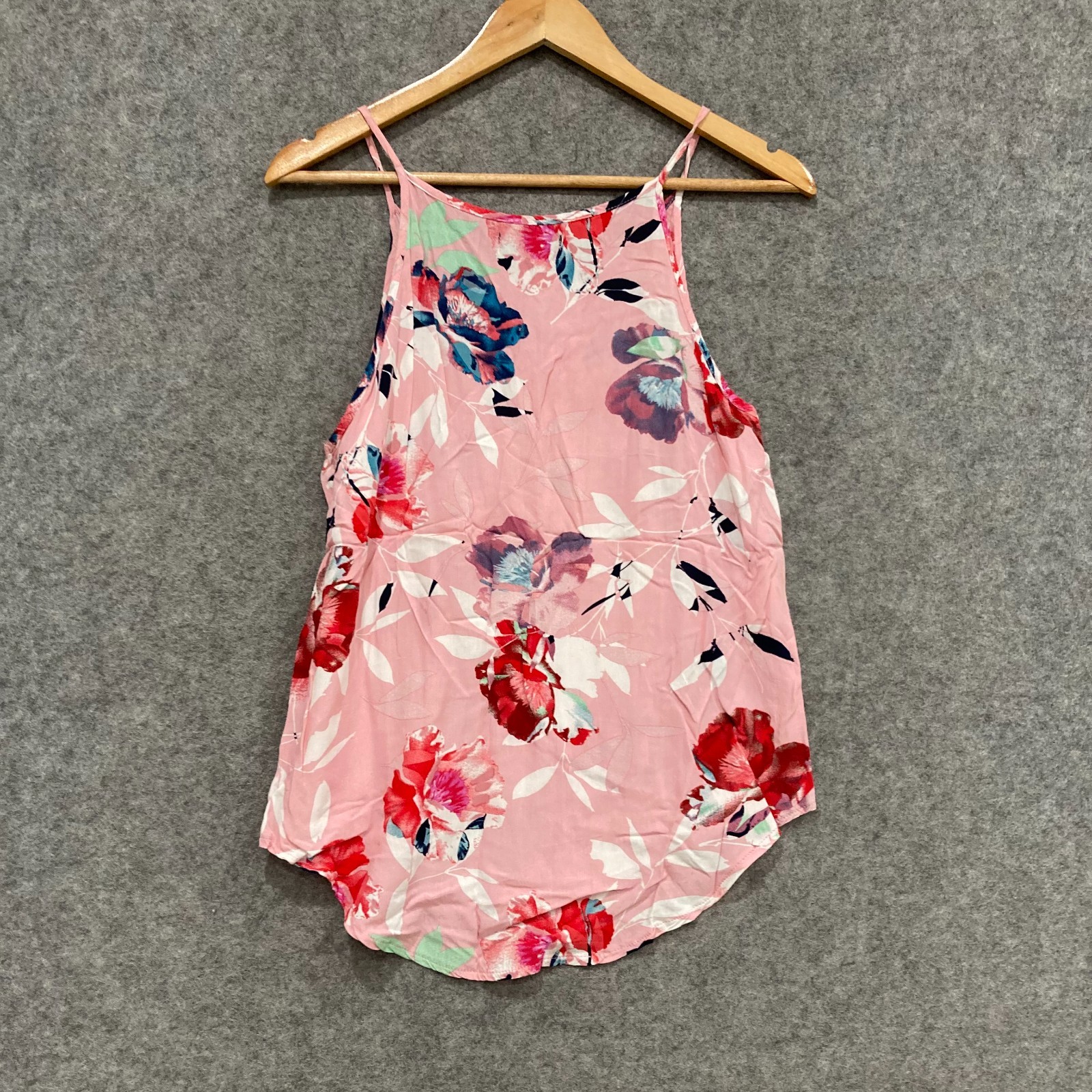 Caroline Morgan Womens Top Size 10 Pink Floral Sleeveless Viscose 722