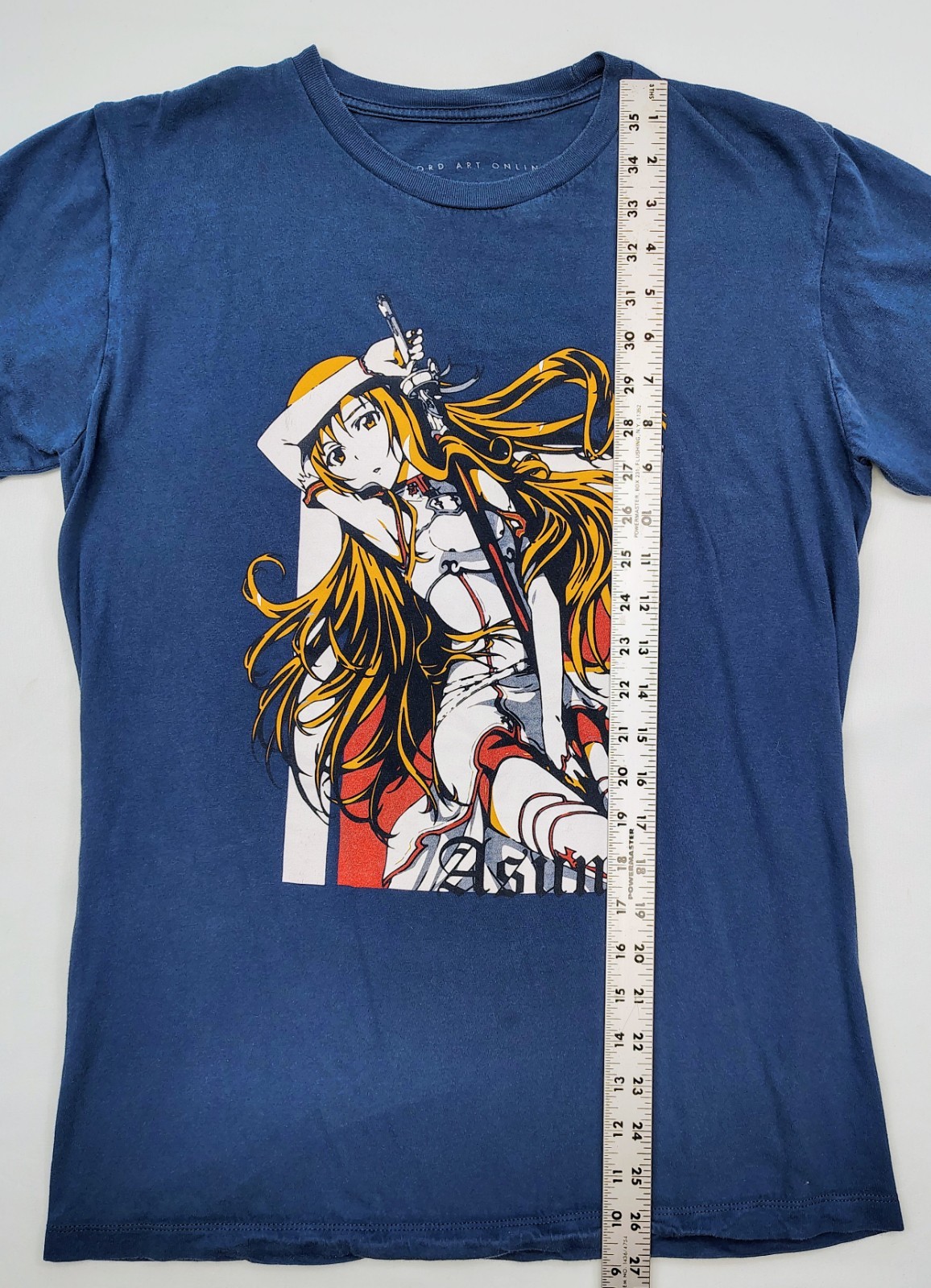 Sword Art Online ASUNA T-shirt Womens Juniors Size Medium Blue Anime Manga