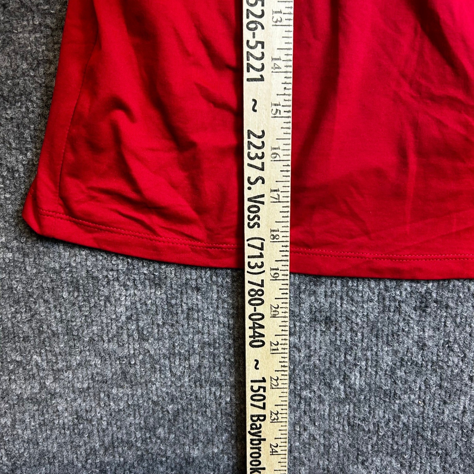 Boutique Essentials Camisole Womens Size L Red Lace Trim Stretch Tank