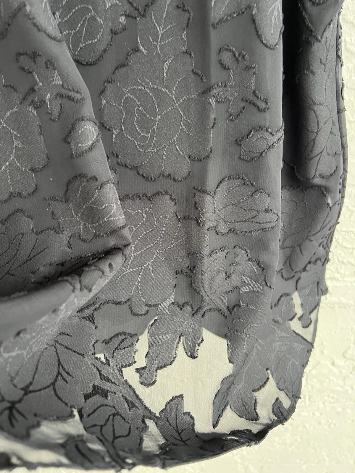 New Chico’s Tank XL Top Womens 3 Black Convertible Reversible Floral Jacquard.