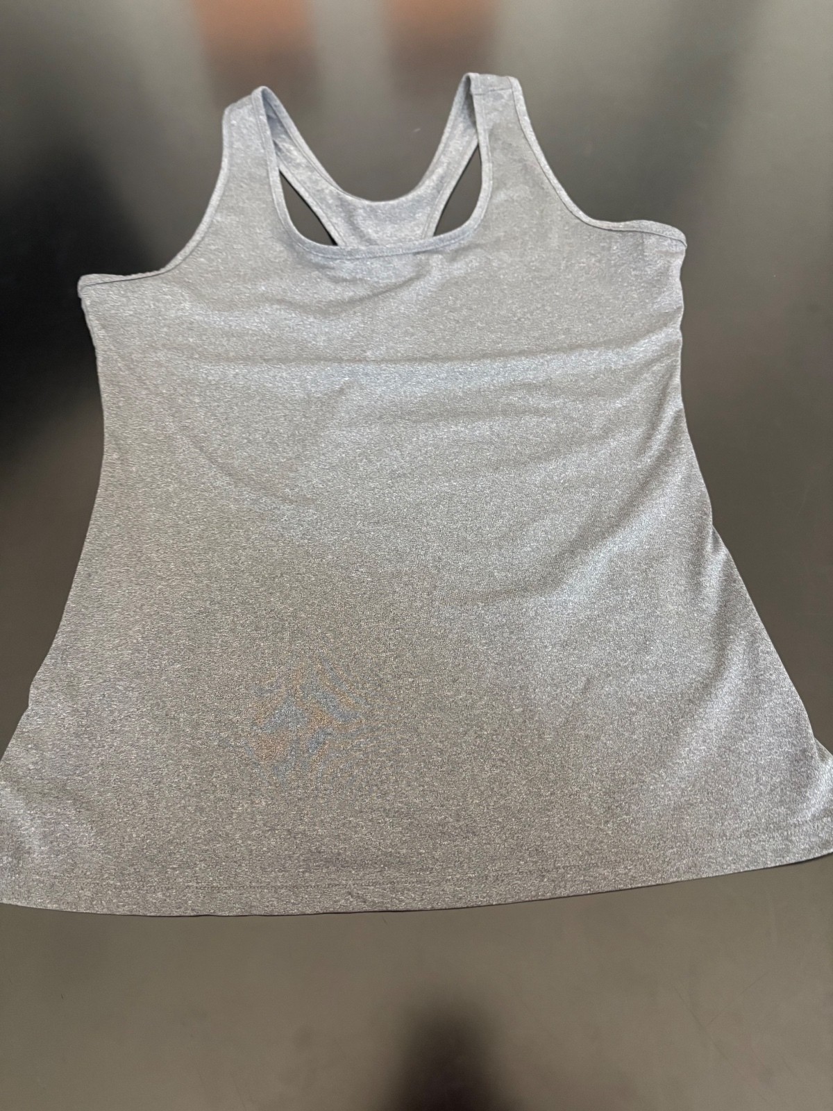 TELALEO Women’s Large Gray Racerback Athletic Tank Top