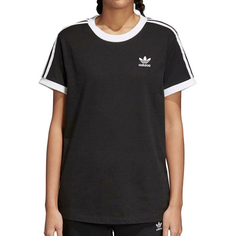 NWT Adidas Originals Women’s 3-Stripes Tee Black CY4751