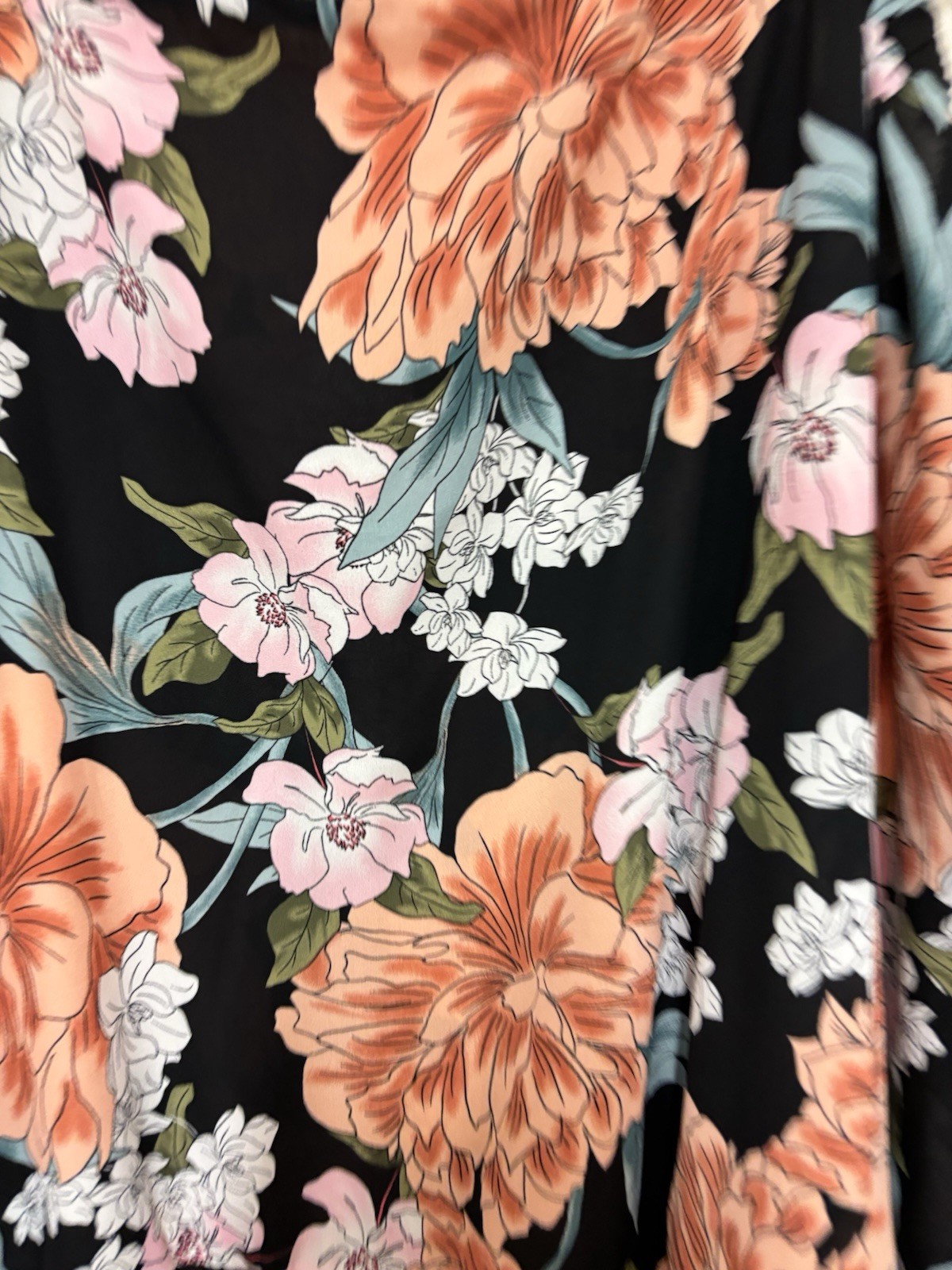 Anthology Multi Colour Floral Dress Cold Shoulder Top Size 30 Spring Summer