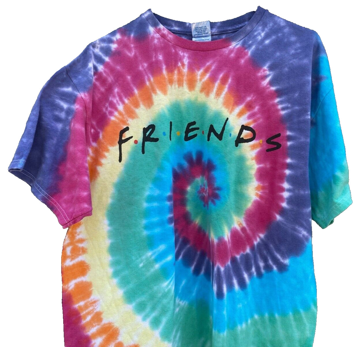 Friends 90’s TV Show Tie Dye T-Shirt LOGO SZ L