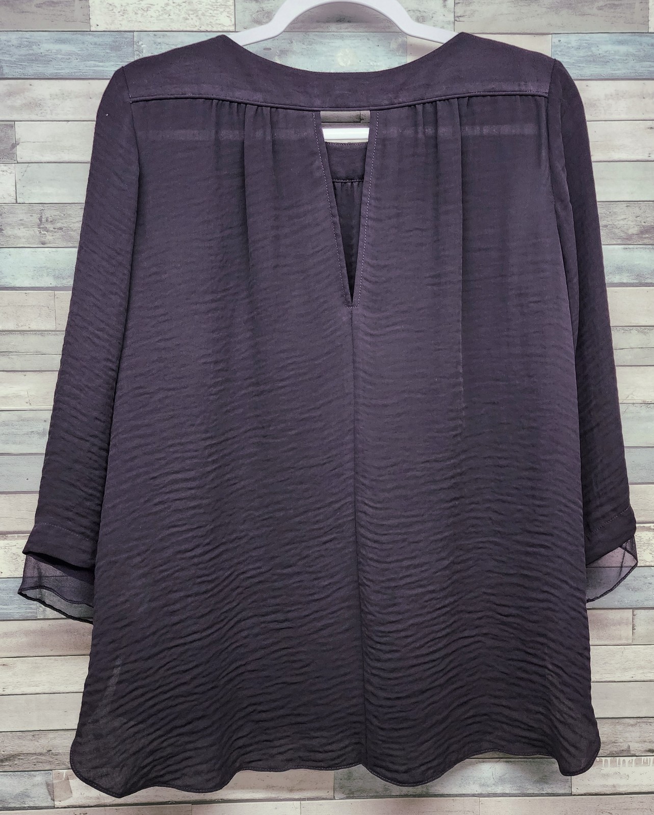 Rebecca Taylor Womens Top Size 4 Silk Blouse Plum Purple Embellished New