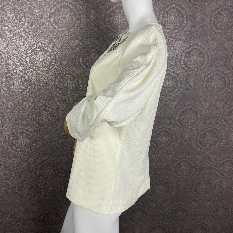 Women Ted Baker shirt beige polyester 40/L/48